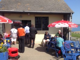 A busy sunny day at Rousse Kiosk